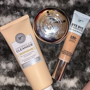 IT cosmetics foundations & face wash